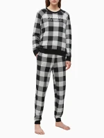 Dámská mikina QS6301E-2ZJ šedočerná - Calvin Klein