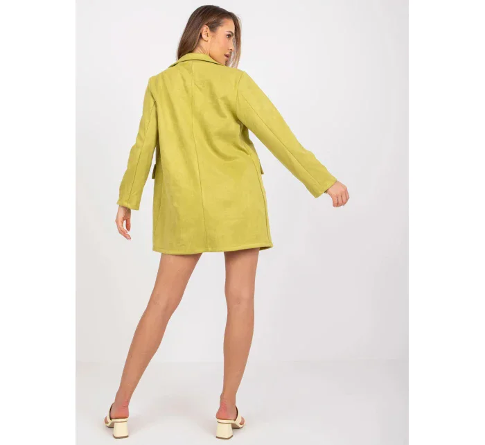 Dámský kabát 15286 hořčicový - FPrice