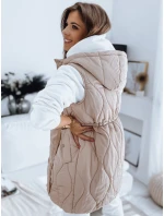 Dámská prošívaná vesta WELIA béžová FashionStreet TY3295