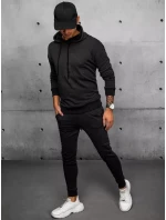 Pánské černé tepláky Dstreet AX0692 Pánské černé tepláky Dstreet AX0692