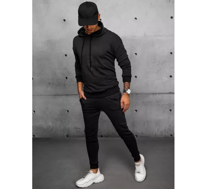 Pánské černé tepláky Dstreet AX0692 Pánské černé tepláky Dstreet AX0692