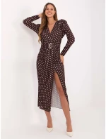 Šaty IT SK tmavě hnědá model 21441260 - FPrice Šaty IT SK tmavě hnědá model 21441260 - FPrice