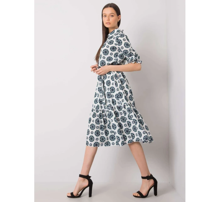 Šaty LK SK 508525.17 bílé a zelené