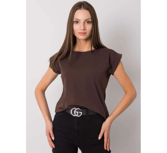 Tričko RV TS 4833.24P tmavě hnědé Tričko RV TS 4833.24P tmavě hnědé