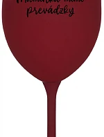 MAMINKA MIMO PREVÁDZKY - bordovy pohár na víno 350 ml