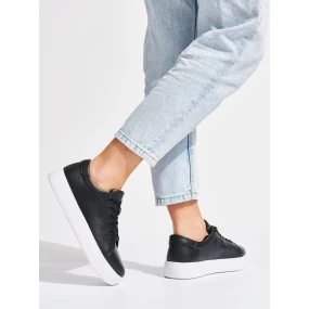 Originální černé  tenisky dámské platforma