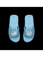 Klapky na suchý zip Kubota vícebarevné květinové modré K25SS-100-001-14-1