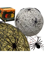 DEKORATIVNÍ KOULE VEDLA PAVOUK LAMPA 15CM HALLOWEEN BÍLÁ DEKORATIVNÍ KOULE VEDLA PAVOUK LAMPA 15CM HALLOWEEN BÍLÁ