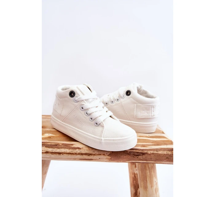 Dětské klasické vysoké tenisky Big Star model 21609037 Bílá - Big Star Shoes Dětské klasické vysoké tenisky Big Star model 21609037 Bílá - Big Star Shoes