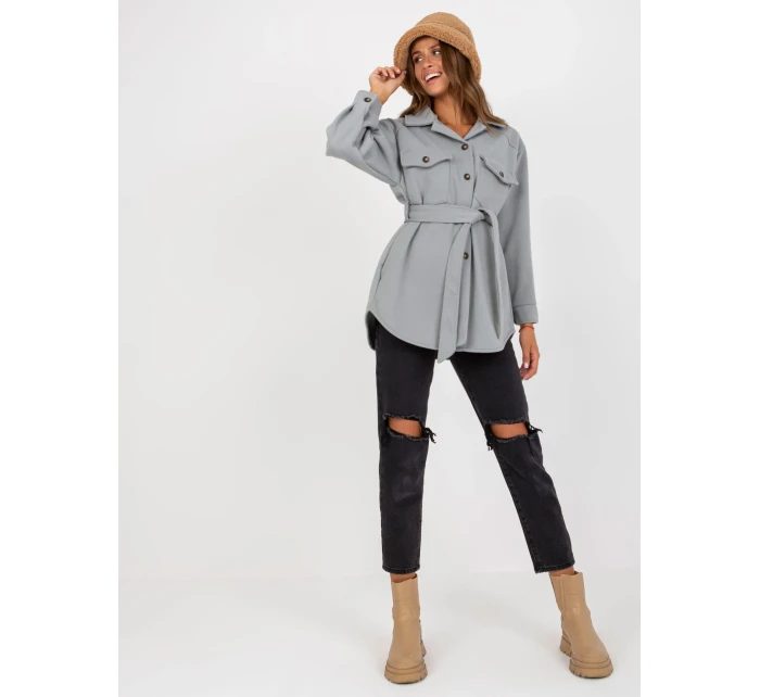 Dámský kabát EM EN 2939 1.59P šedý