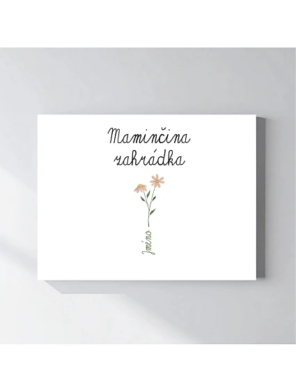 Personalizovaný magický fotoobraz v rámu - 30x40 - květinová zahrádka