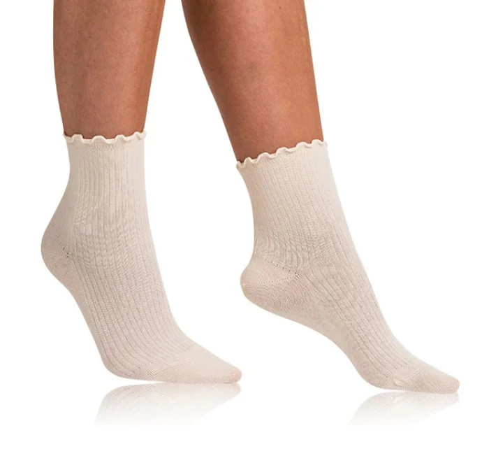 Dámské ponožky FANCY MODAL smetanové - BELLINDA Dámské ponožky FANCY MODAL smetanové - BELLINDA