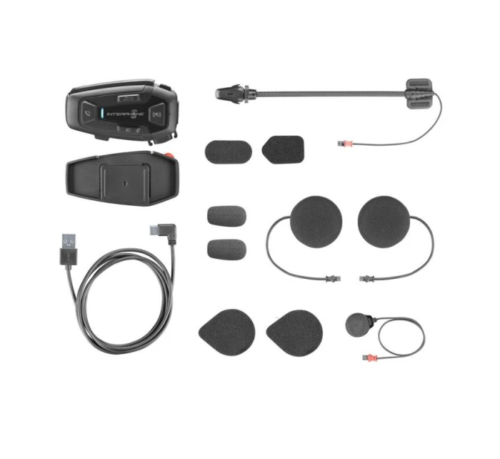 Interkom pro motocykly INTERPHONE U-COM 8R, sada pro 1 helmu