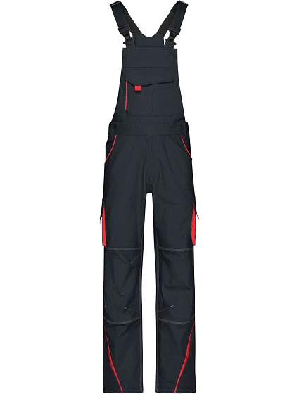 Daiber JN 848 (42-60) Pracovní kalhoty s laclem - Color 02.0848 carbon/red Daiber JN 848 (42-60) Pracovní kalhoty s laclem - Color 02.0848 carbon/red