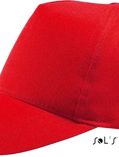 SOL'S Buzz 5 panelová kšiltovka 25.8811 red