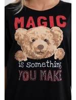 Kouzelná halenka s potiskem černá