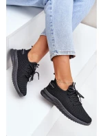 Síťované Nazouvací Sportovní Boty Dámské Černé model 21683372 - Boto Síťované Nazouvací Sportovní Boty Dámské Černé model 21683372 - Boto