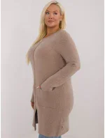 Sweter PM SW model 20473652 ciemny bezowy - FPrice Sweter PM SW model 20473652 ciemny bezowy - FPrice