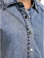 Dámské džínové košilové šaty modré FashionStreet EY2638