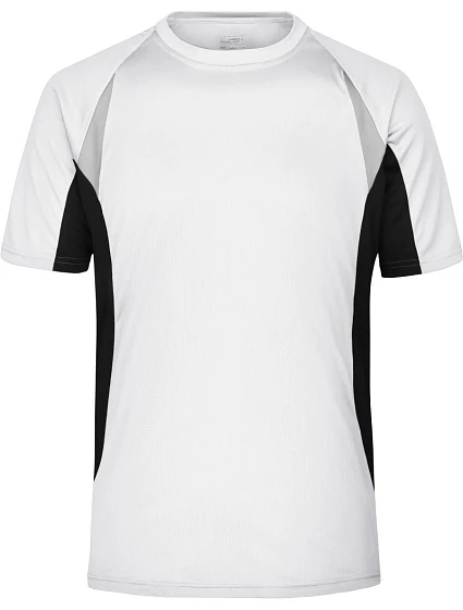 Daiber JN 391 Pánské běžecké tričko 02.0391 white/black Daiber JN 391 Pánské běžecké tričko 02.0391 white/black