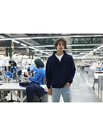 Fruit of the Loom Iconic Premium Zip Neck Sweat Těžká mikina s 1/4 zipem 16.2288 deep navy Fruit of the Loom Iconic Premium Zip Neck Sweat Těžká mikina s 1/4 zipem 16.2288 deep navy