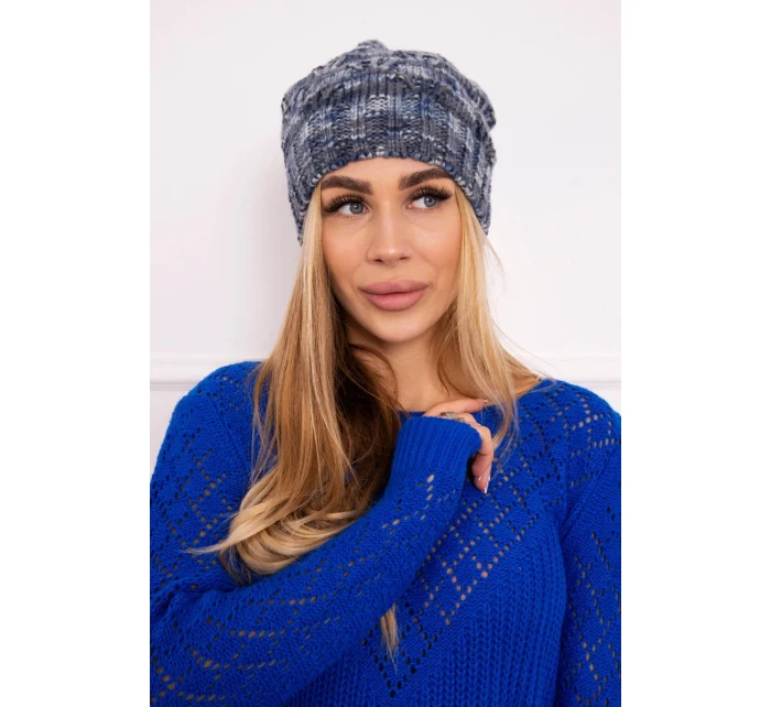 Roksana fleecová čepice K209 modrá+džíny