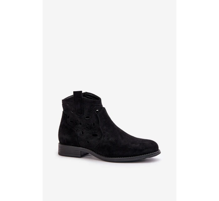 Dámské Botky S Na Zip Černé model 21668174 - S.Barski