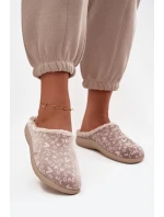 Dámské pantofle Love model 21714585 Béžové - Inblu