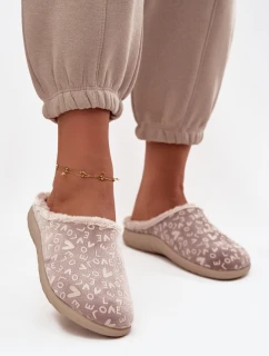 Dámské pantofle Love model 21714585 Béžové - Inblu