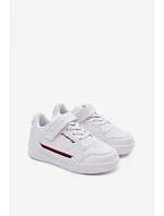 Dětské boty Sneakers na suchý zip  Bílé model 22101619 - Big Star Shoes