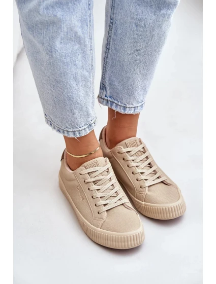 Zateplené Dámské Tenisky Big Star Béžové Zateplené Dámské Tenisky Big Star Béžové