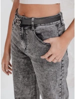 Dámské široké džíny černé FashionStreet UY2747