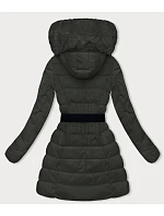 Péřová dámská zimní bunda v army barvě model 21245983 - LHD Péřová dámská zimní bunda v army barvě model 21245983 - LHD