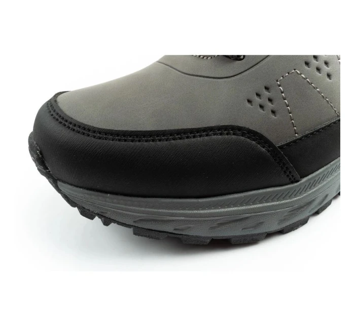 Lee Cooper pánská zimní trekingová zateplená kotníková obuv šedá