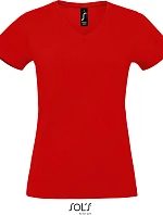 SOL'S Imperial V Women Dámské tričko do V z těžké bavlny 25.2941 red