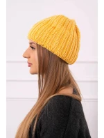 Dámská hořčicová čepice Rebeka model 21798555 - K-Fashion Dámská hořčicová čepice Rebeka model 21798555 - K-Fashion