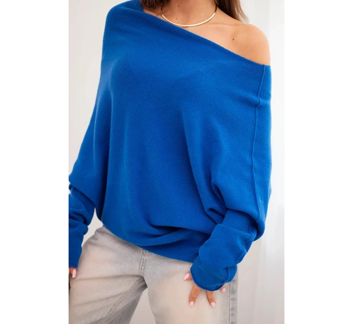 Dámský asymetrický svetr z viskózy model 21718737 - K-Fashion Dámský asymetrický svetr z viskózy model 21718737 - K-Fashion