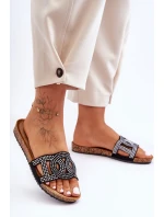 Dámské Křupky Zdobené Čepicemi Černé Evelins Dámské Křupky Zdobené Čepicemi Černé Evelins