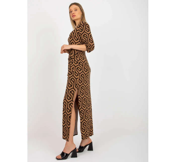 Dámské šaty LK SK 509249 1.72P velbloud - FPrice