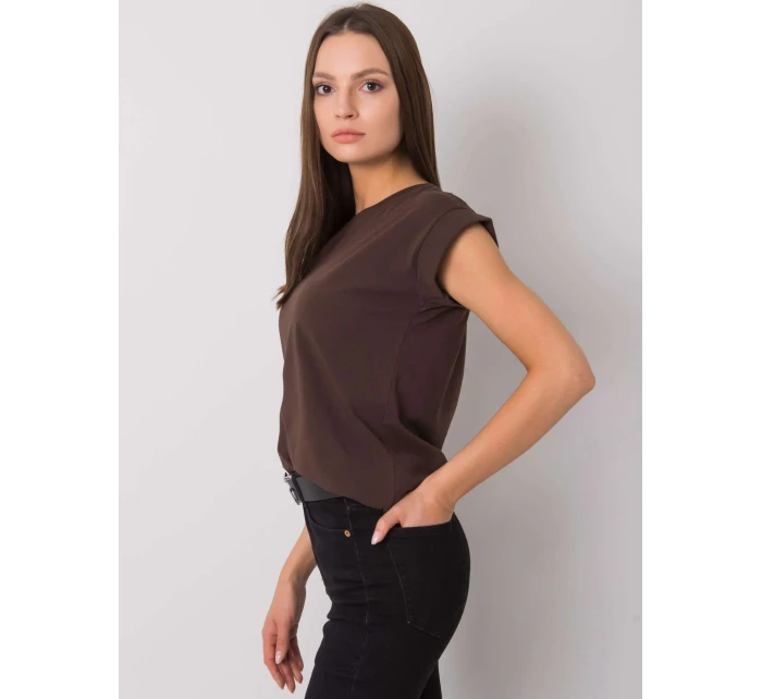 Tričko RV TS 4833.24P tmavě hnědé Tričko RV TS 4833.24P tmavě hnědé