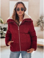 Dámská manšestrová bunda vínová Dstreet model 21990548 - FashionStreet Dámská manšestrová bunda vínová Dstreet model 21990548 - FashionStreet