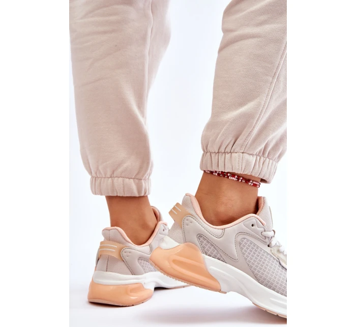 Pohodlné sportovní boty Memory Foam System Big Star model 21611874 Béžove - Big Star Shoes Pohodlné sportovní boty Memory Foam System Big Star model 21611874 Béžove - Big Star Shoes