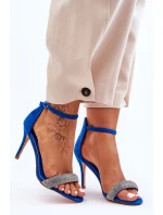 Semišové Sandály Na Vysokém Podpatku S model 21622495 Modre Moments - Boto Semišové Sandály Na Vysokém Podpatku S model 21622495 Modre Moments - Boto