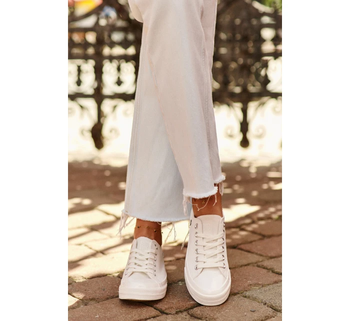 Klasické Dámské Tenisky Big Star NN274285 Bílé Klasické Dámské Tenisky Big Star NN274285 Bílé