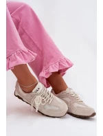 Dámské kožené semišové tenisky model 22031939 šedé - D&A