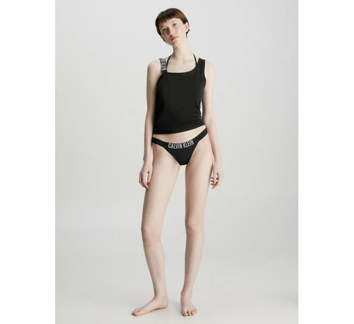 Dámské plavkové kalhotky KW0KW01984 BEH černé - Calvin Klein Dámské plavkové kalhotky KW0KW01984 BEH černé - Calvin Klein