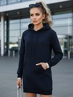 Dámská dlouhá mikina oversize TIMMY navy blue FashionStreet EY1936
