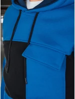 Pánská mikina s kapucí modrá Dstreet model 21986061 - FashionStreet