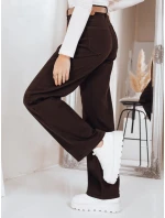 Džíny se širokými nohavicemi hnědé FashionStreet UY2842