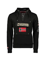 Pánská sportovní mikina BLACK DB MEN 100 s kapucí, černá model 22306434 - Geographical Norway Pánská sportovní mikina BLACK DB MEN 100 s kapucí, černá model 22306434 - Geographical Norway